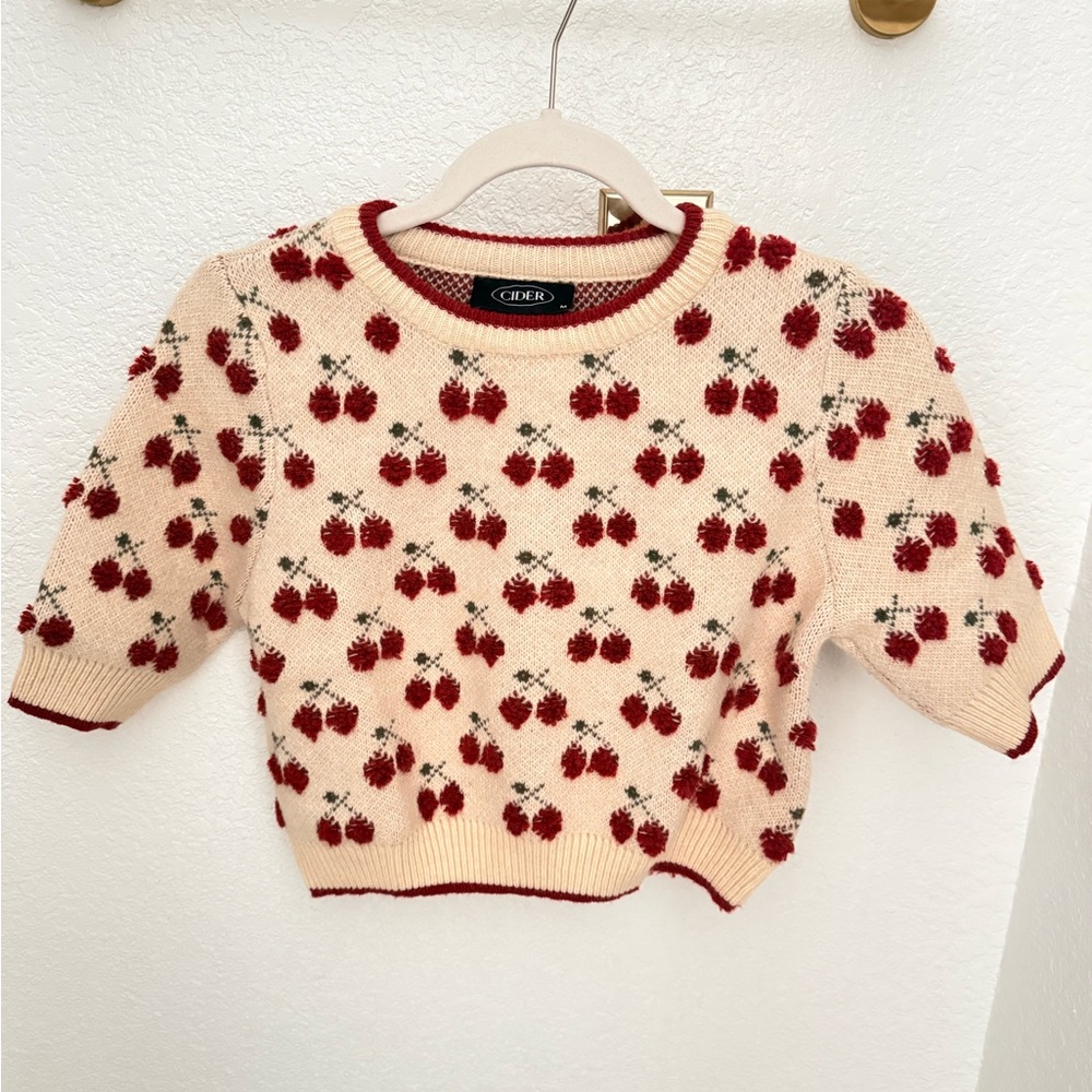 Cider 🍒 cropped sweater M